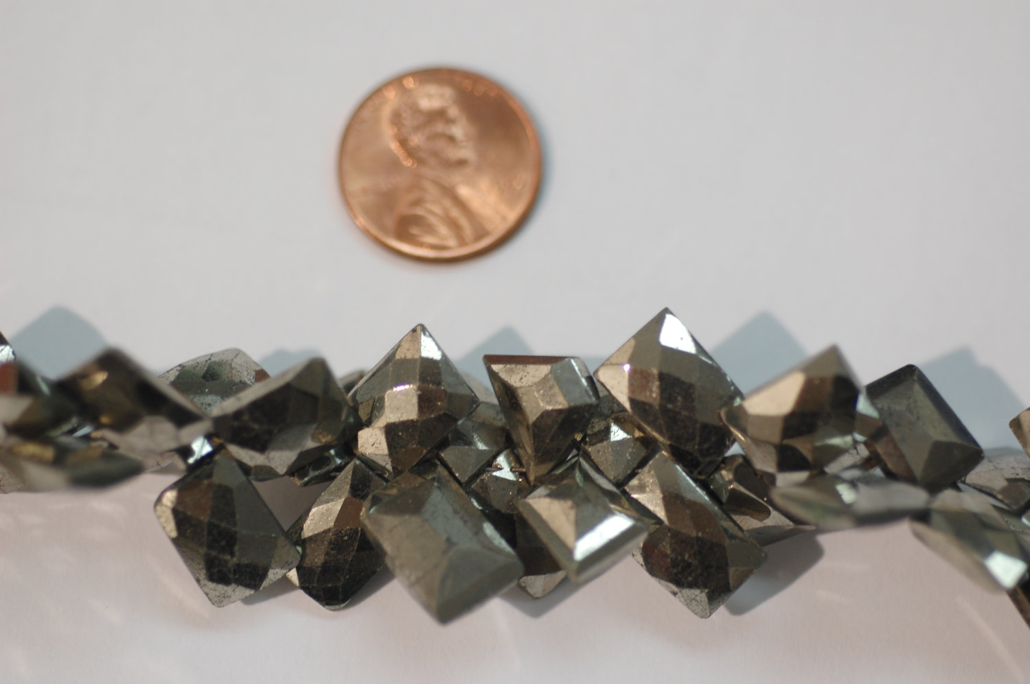 Natural Pyrite Funky Cut Faceted