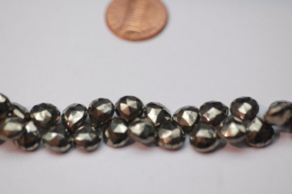 Natural Pyrite Heart Facted