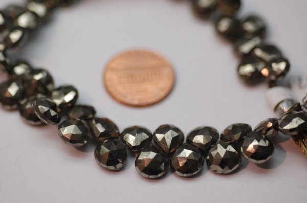 Natural Pyrite Heart Facted