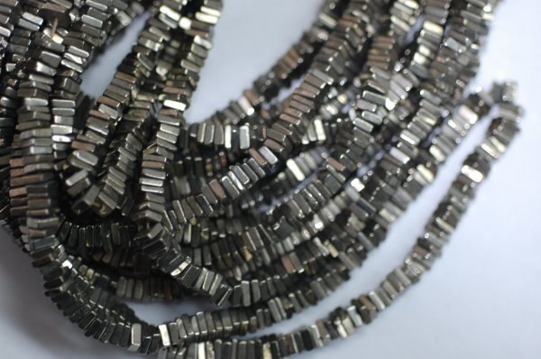 Natural Pyrite Square Shape Smooth