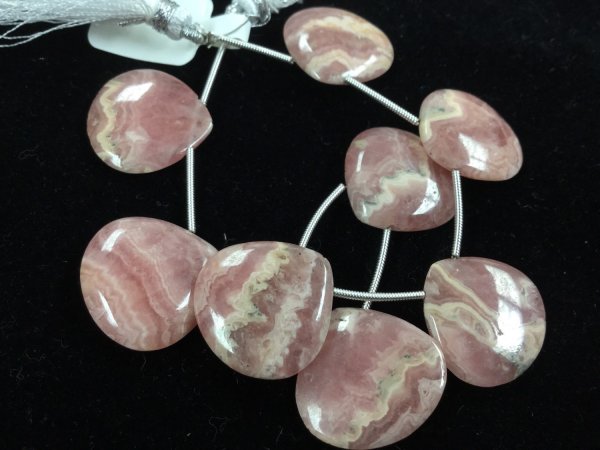 Natural Rhodocrosite Hearts Smooth