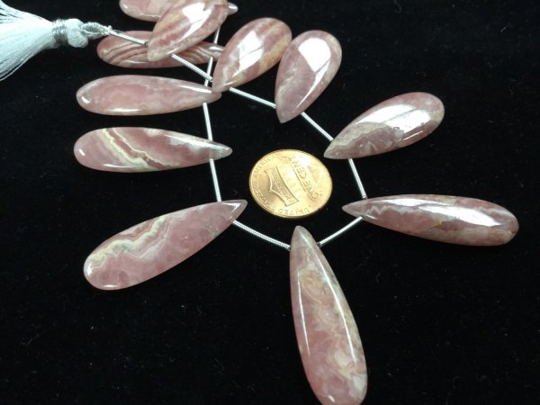 Natural Rhodocrosite Pears Smooth