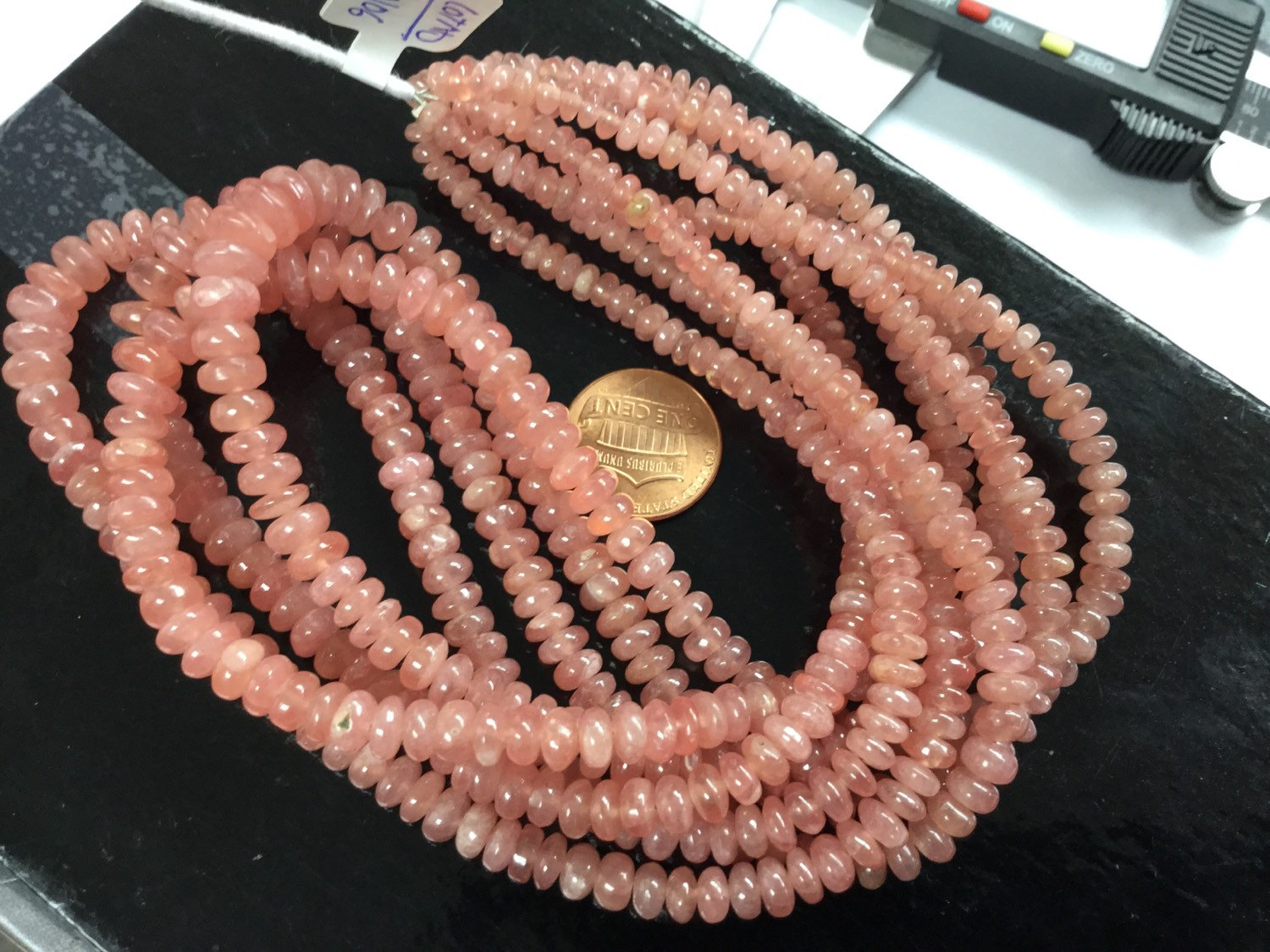 Natural Rhodocrosite Rondelles Smooth