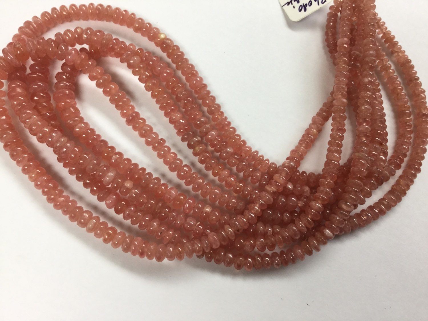 Natural Rhodocrosite Rondelles Smooth