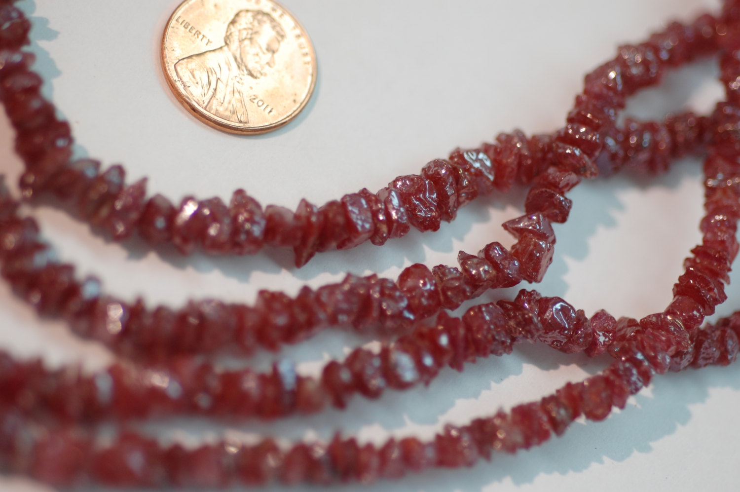 Ruby Funky Cut Faceted (Platinum Polished)
