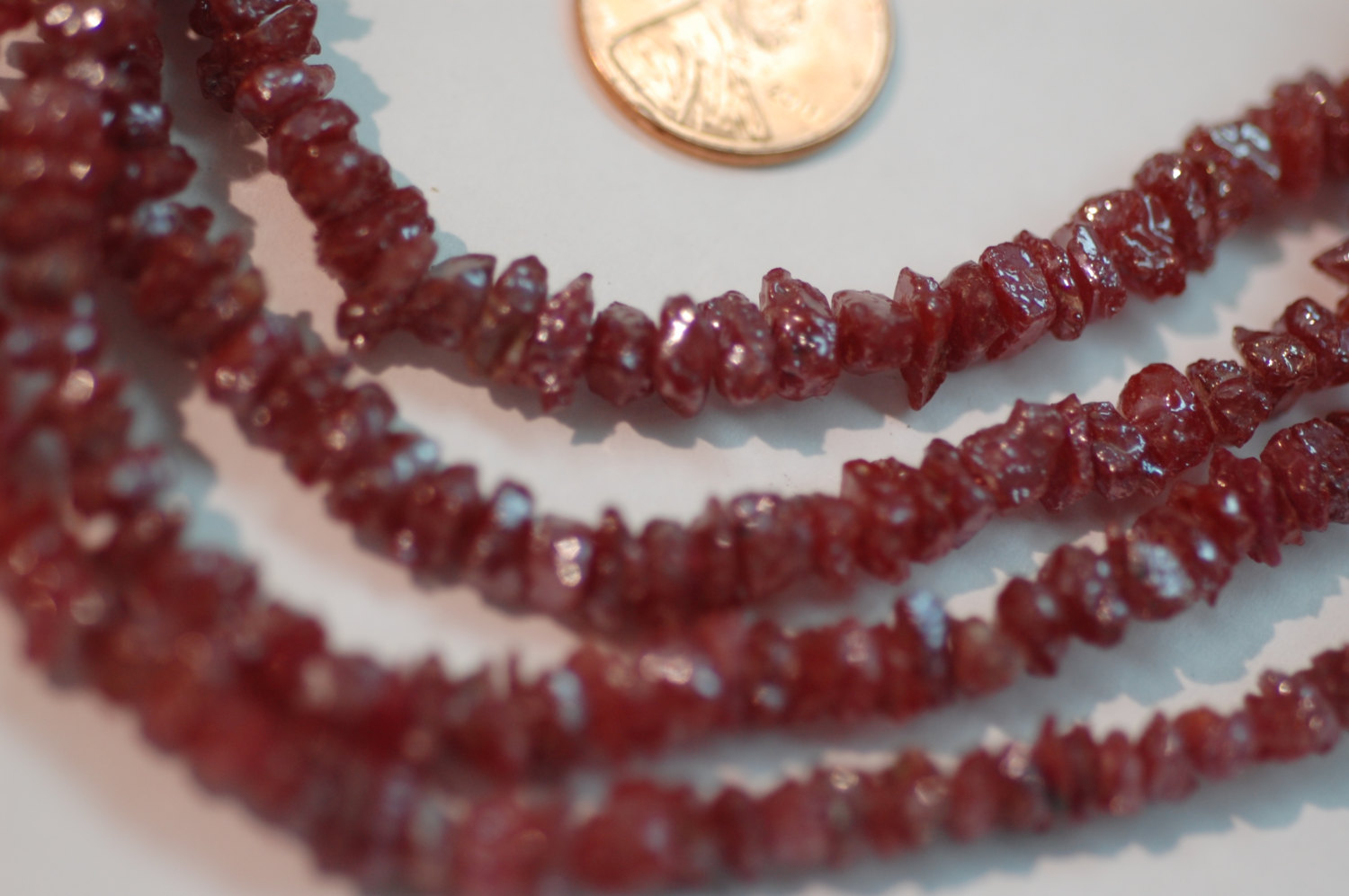 Ruby Funky Cut Faceted (Platinum Polished)
