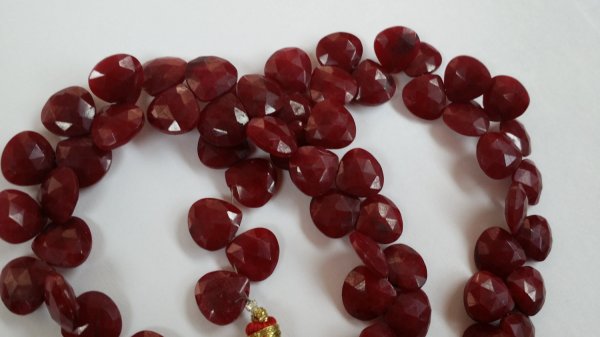 Natural Ruby Hearts
