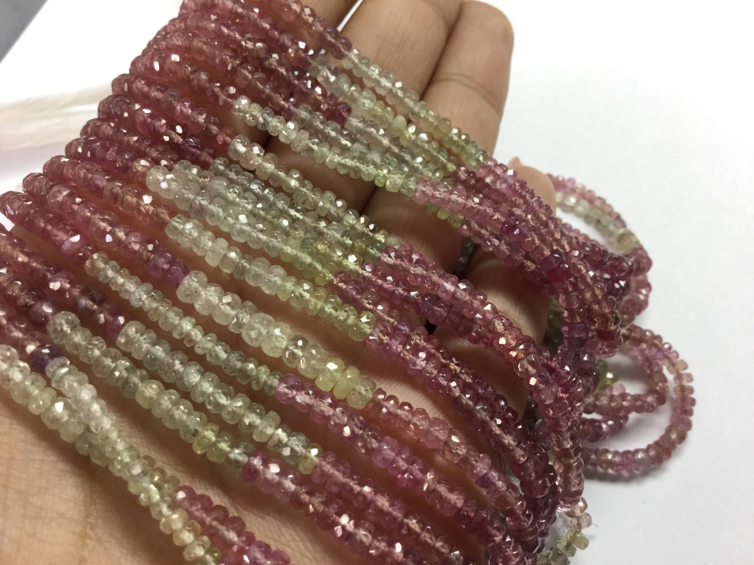 Natural Sapphire Rondelles Faceted