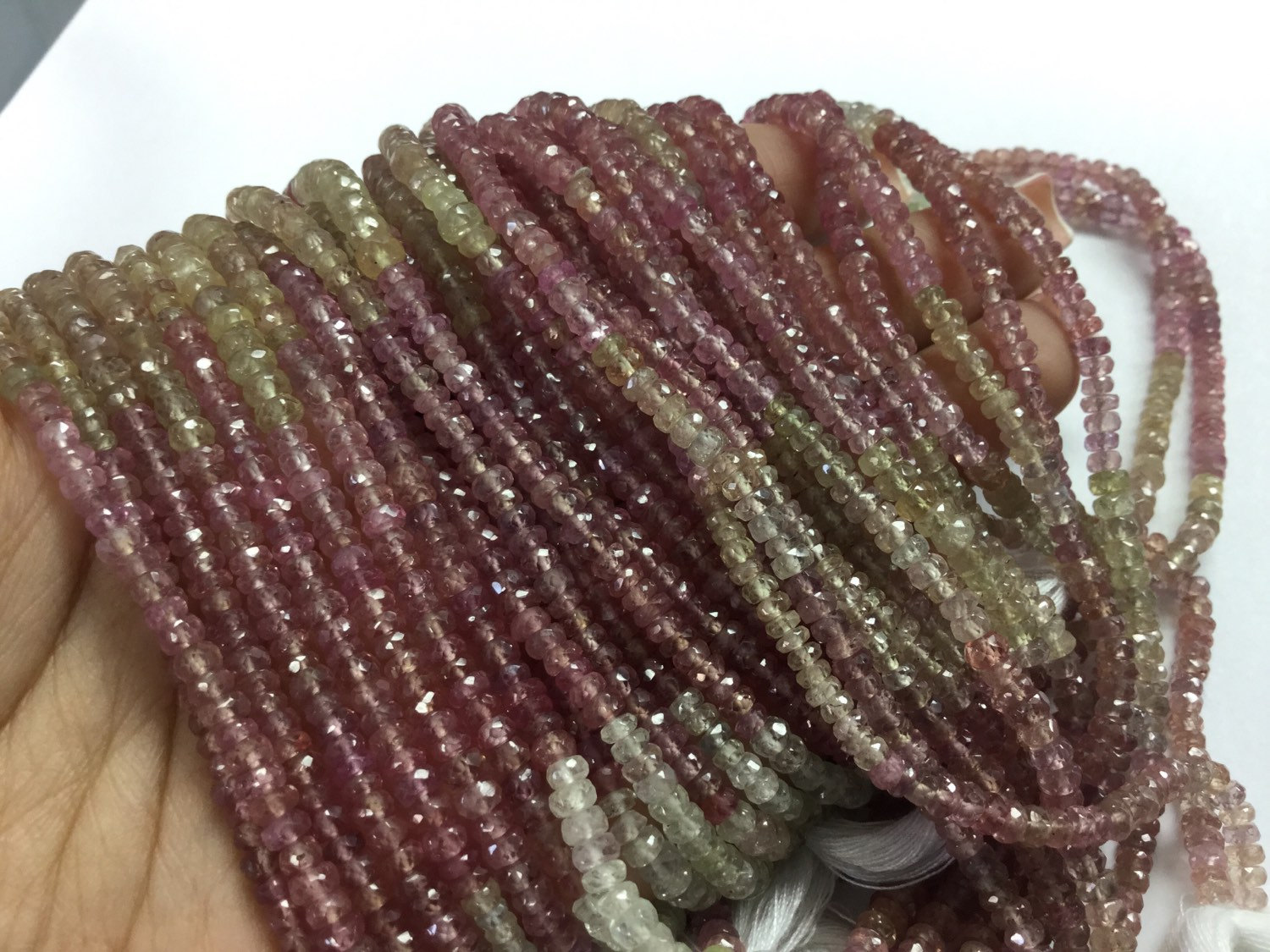 Natural Sapphire Rondelles Faceted
