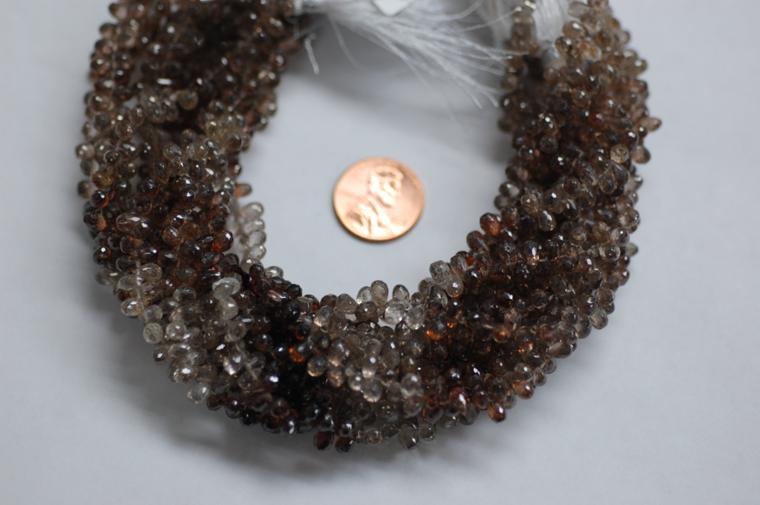 Natural Shaded Brown Zircon Small Drops Faceted
