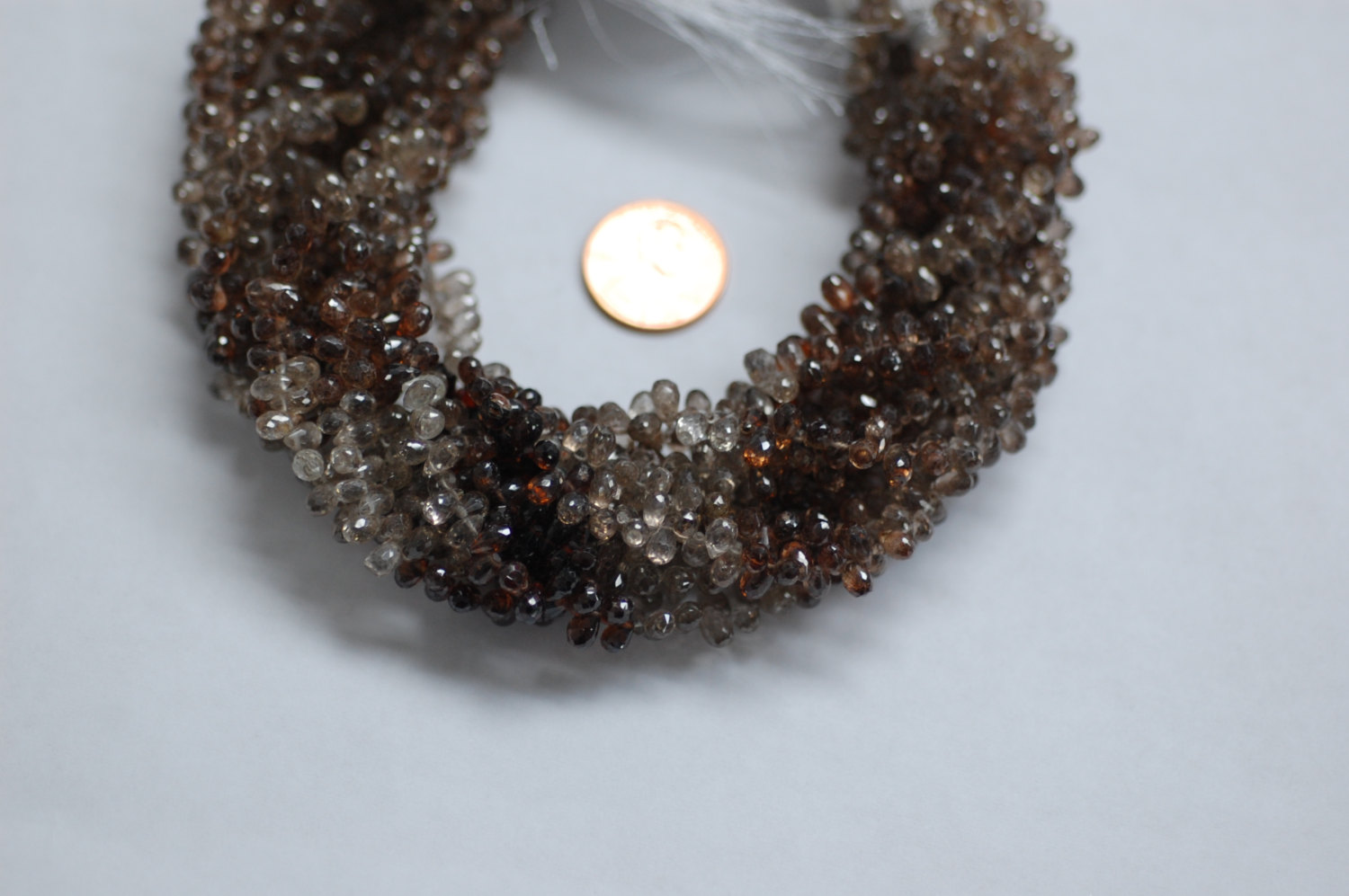 Natural Shaded Brown Zircon Small Drops Faceted
