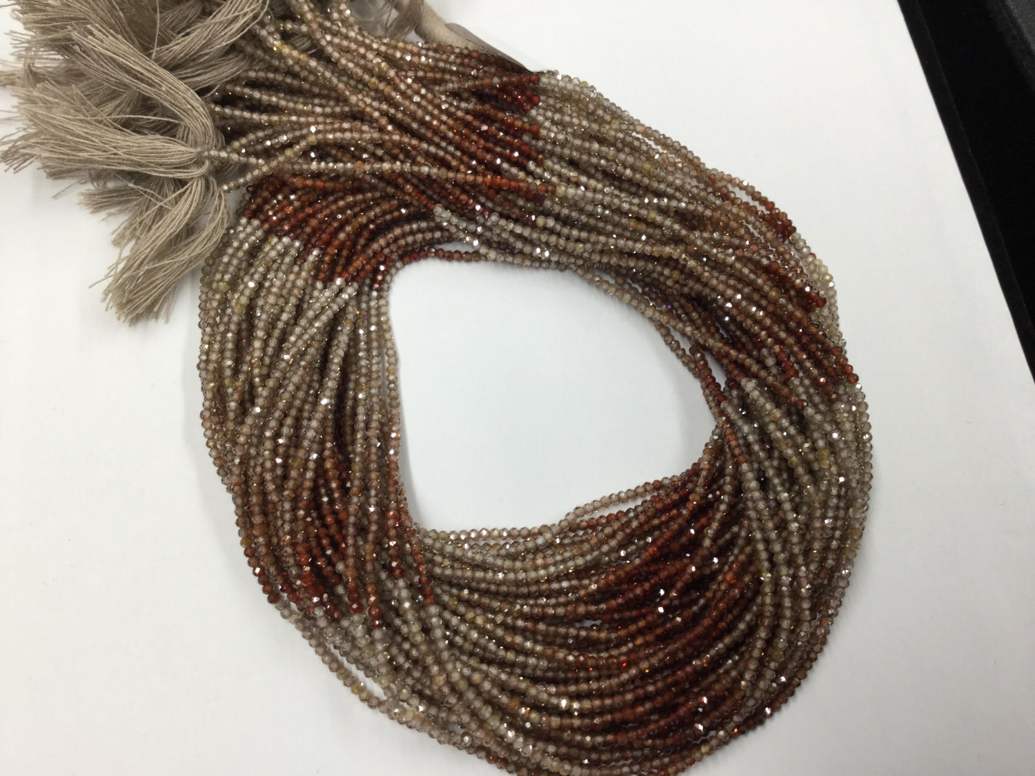 Natural Shaded Zircon Rondelles Faceted