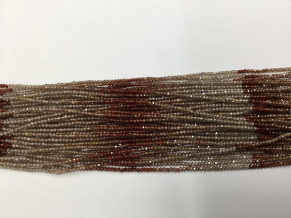 Natural Shaded Zircon Rondelles Faceted