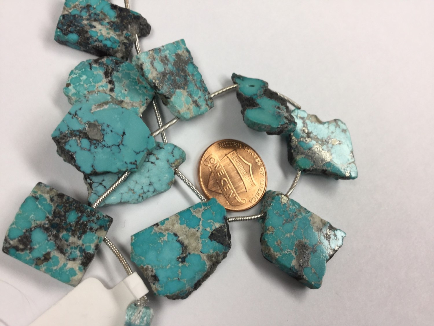 Natural Sleeping Beauty Turquoise Slice Smooth