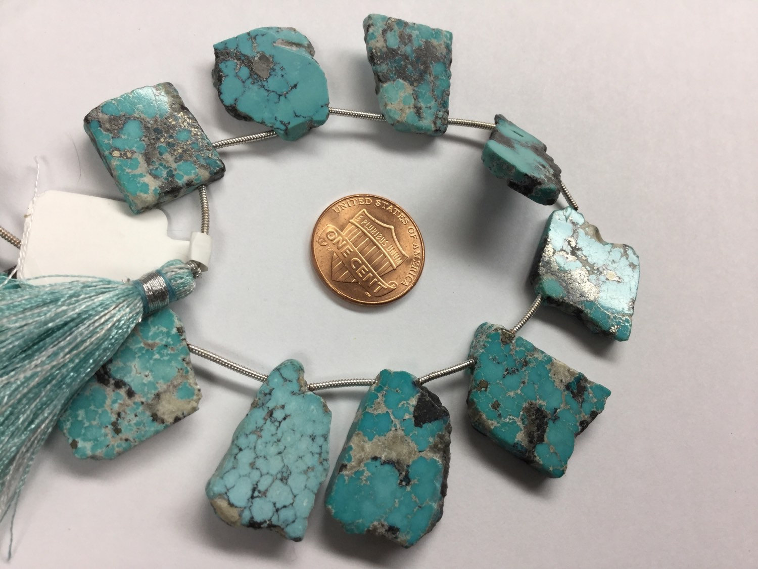 Natural Sleeping Beauty Turquoise Slice Smooth
