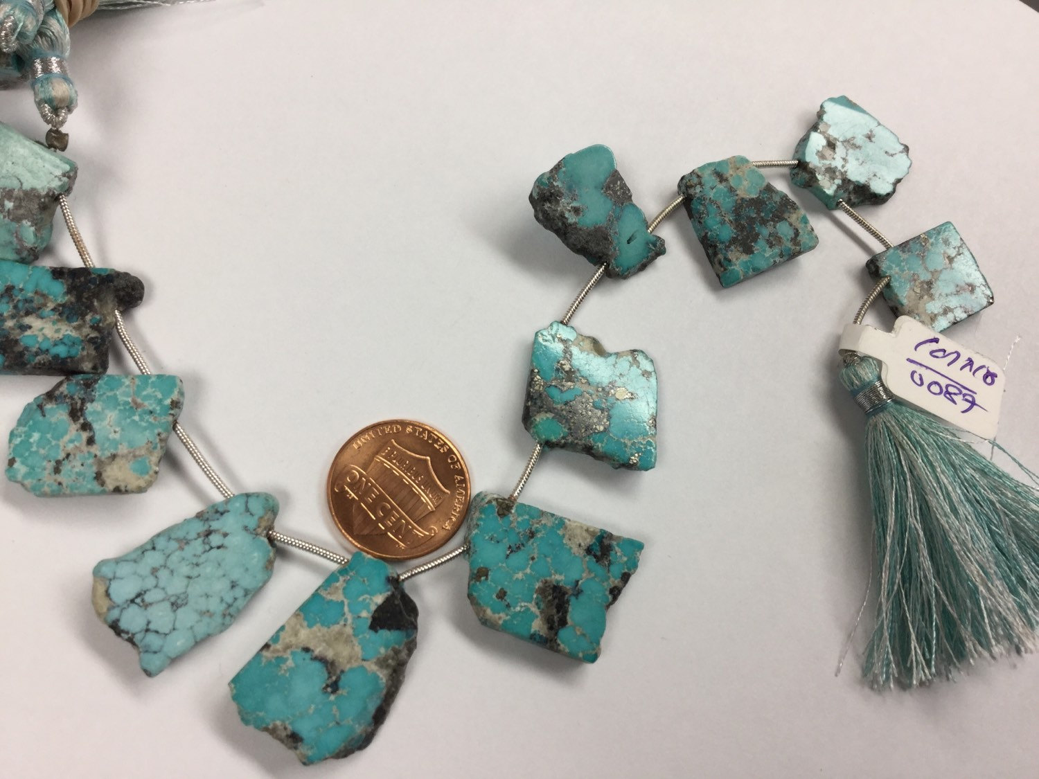 Natural Sleeping Beauty Turquoise Slice Smooth