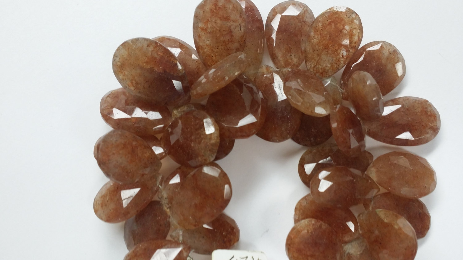 Natural Sunstone Pears Faceted