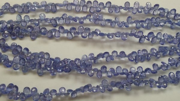 Natural Tanzanite Pears Faceted
