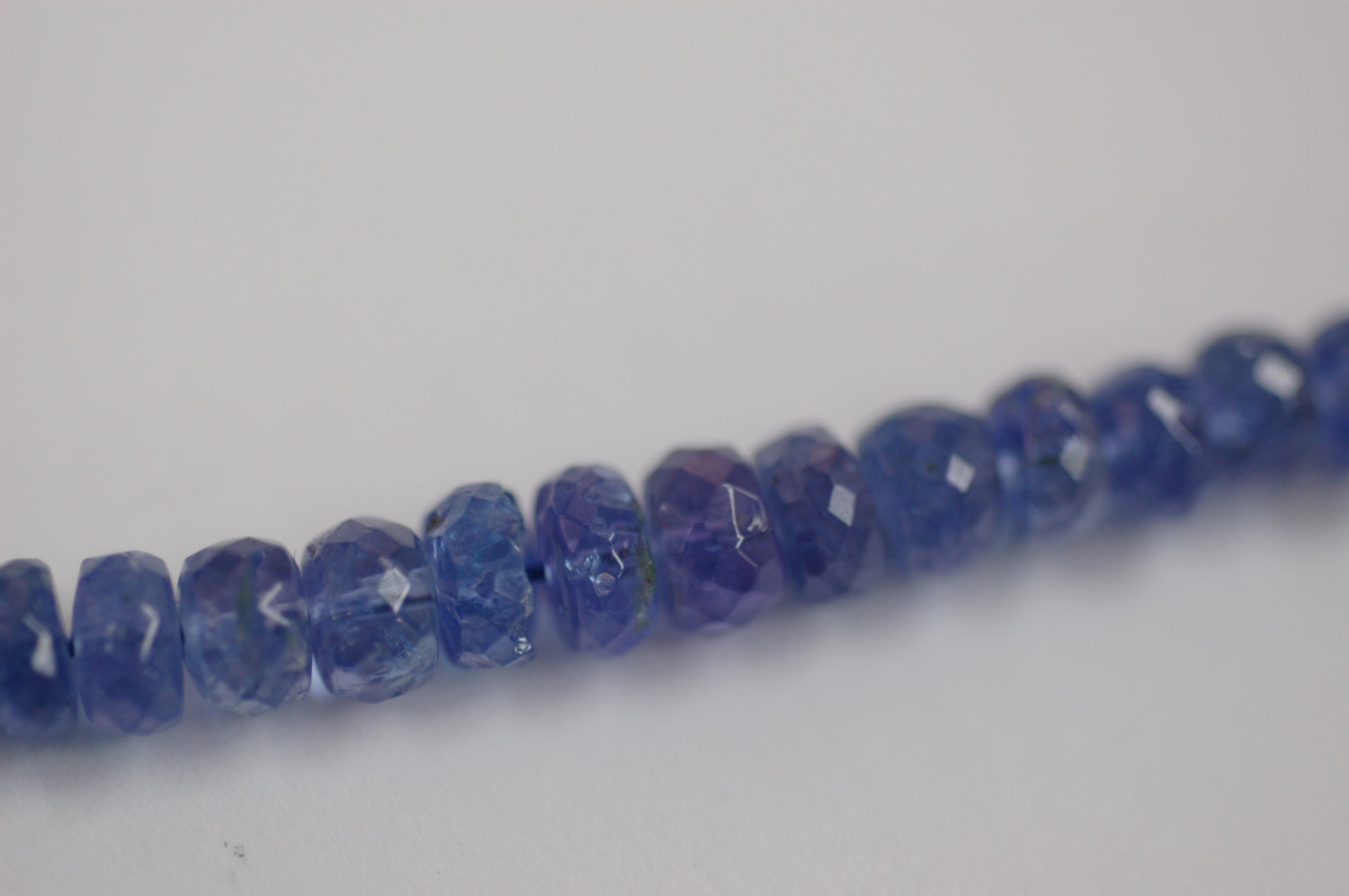 Natural Tanzanite Rondelle Faceted