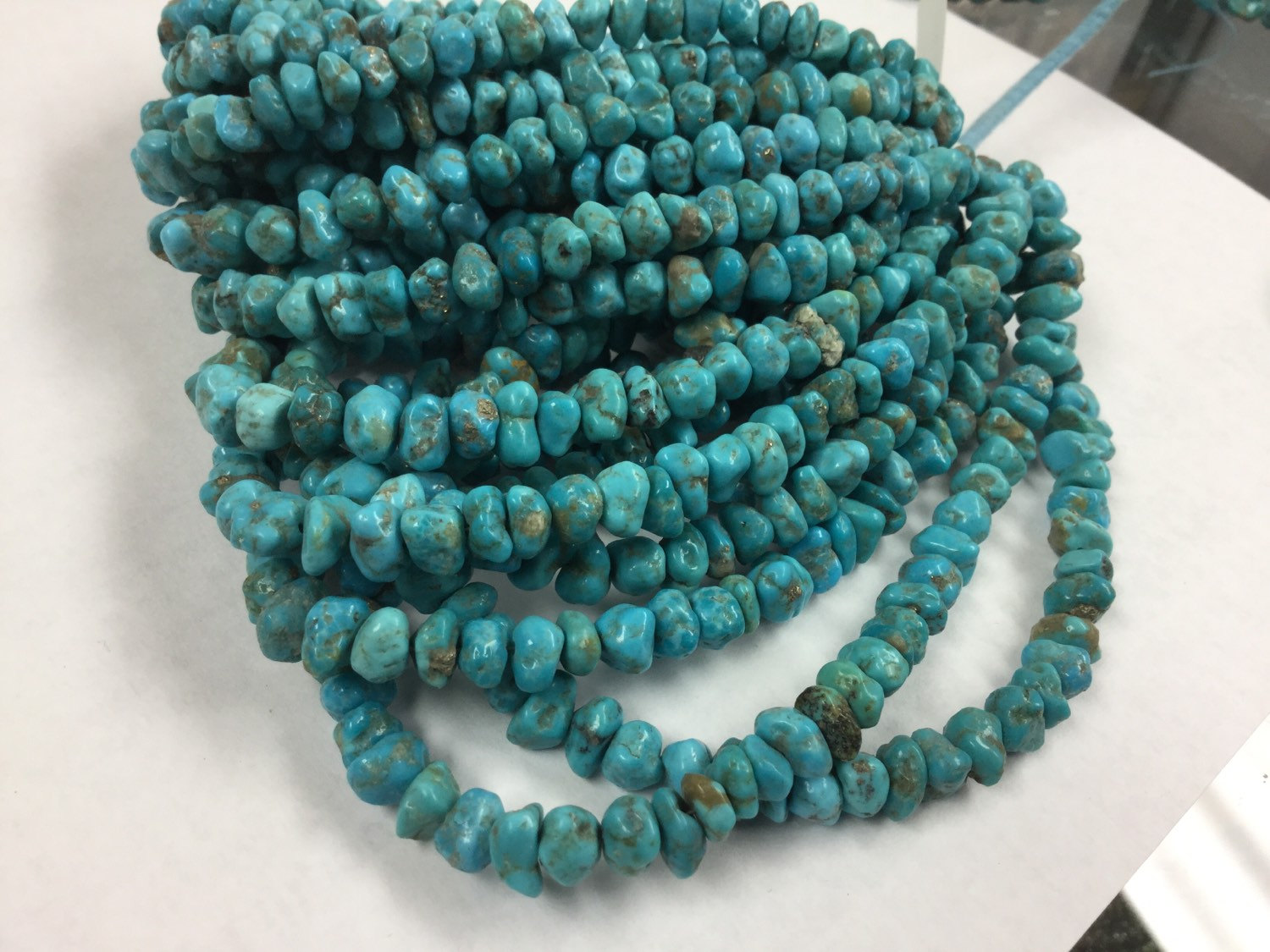 Natural Turquoise Blue Nuggets Smooth