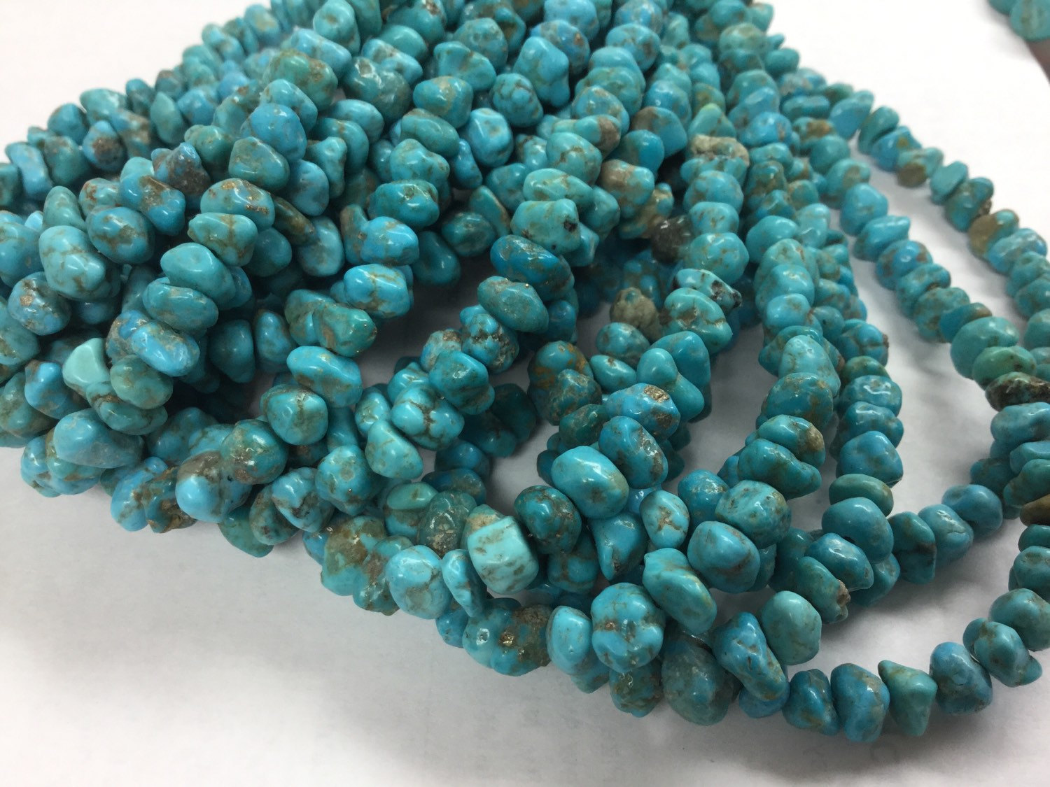 Natural Turquoise Blue Nuggets Smooth