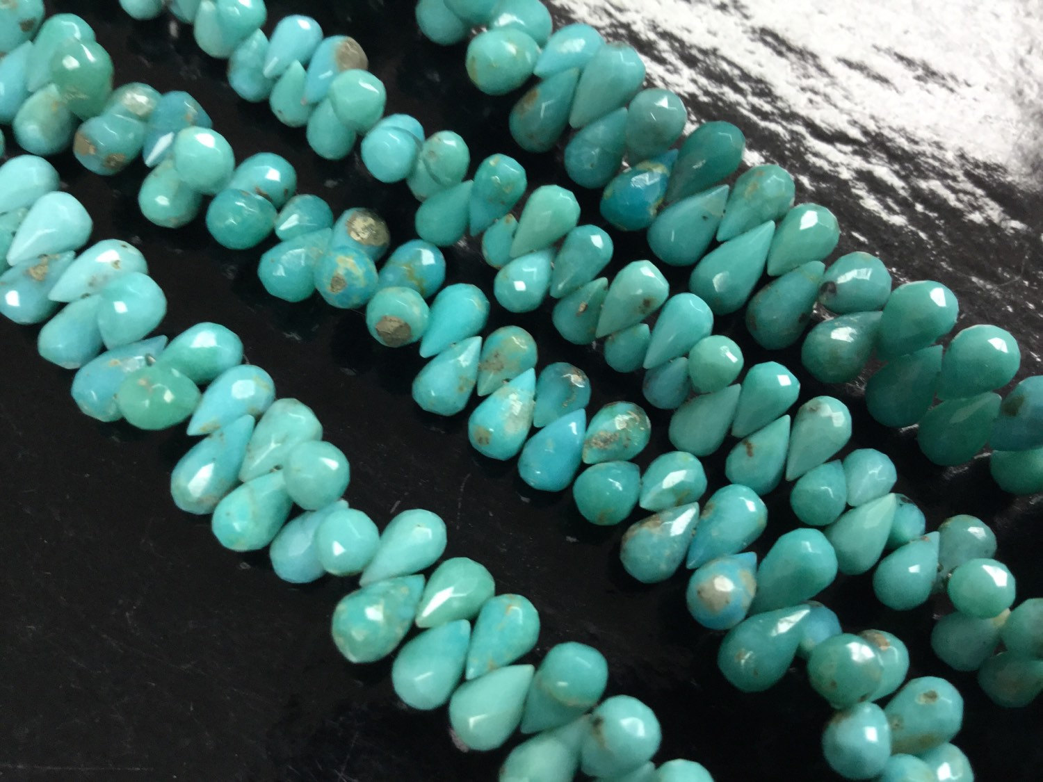 Natural Turquoise Drop Smooth
