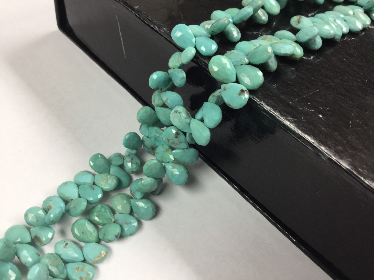 Natural Turquoise Pear Faceted