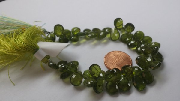 Natural Vesuvianite Pears Faceted