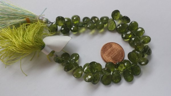 Natural Vesuvianite Pears Faceted