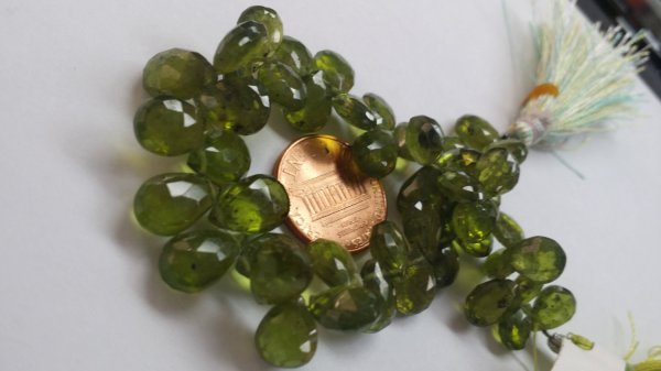 Natural Vesuvianite Pears Faceted