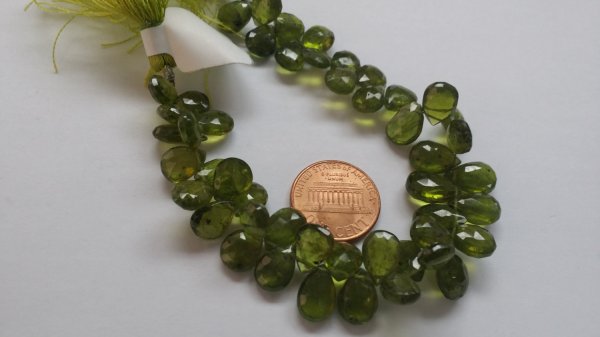 Natural Vesuvianite Pears Faceted