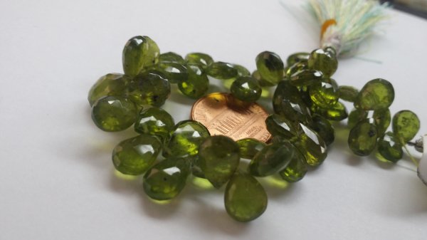 Natural Vesuvianite Pears Faceted