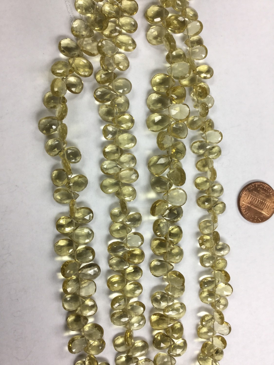 Natural Whisky Quartz Pears Faceted