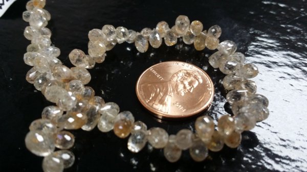 Natural Zircon Drops Faceted