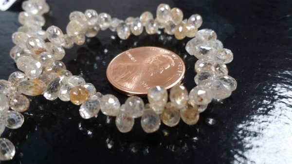 Natural Zircon Drops Faceted