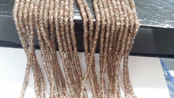 Natural Zircon Rondelle