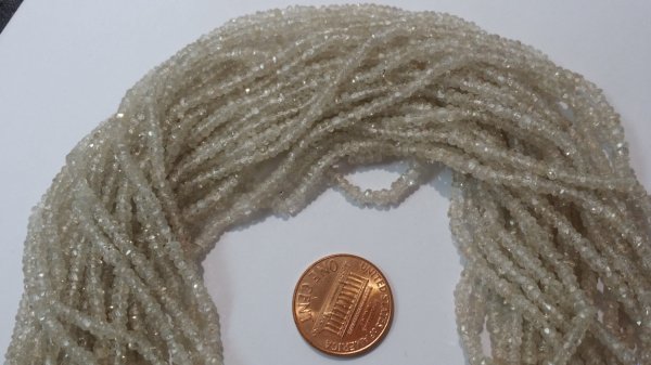 Natural Zircon Rondelle Faceted