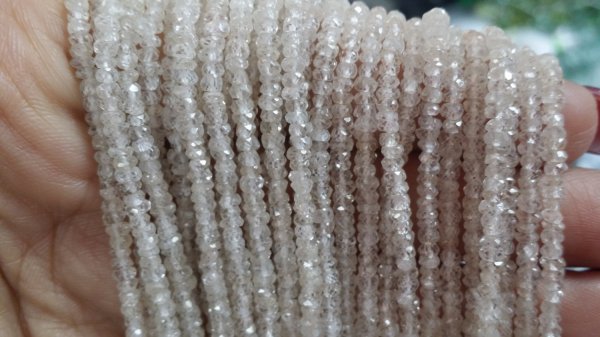 Natural Zircon Rondelle Faceted
