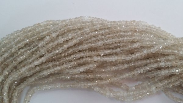 Natural Zircon Rondelle Faceted