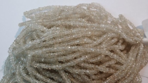 Natural Zircon Rondelle Faceted