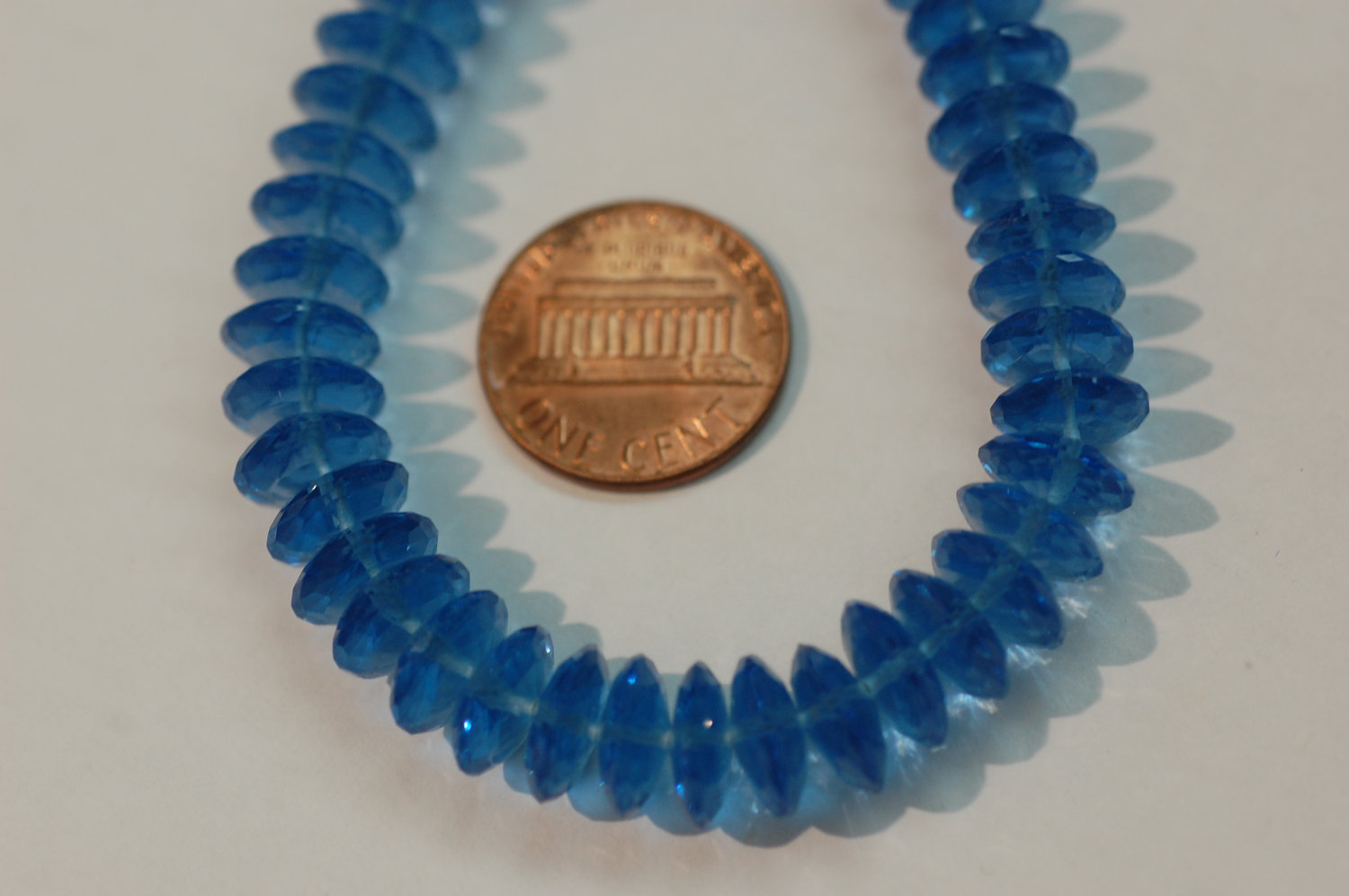 Navy Blue Hydro Disk Faceted