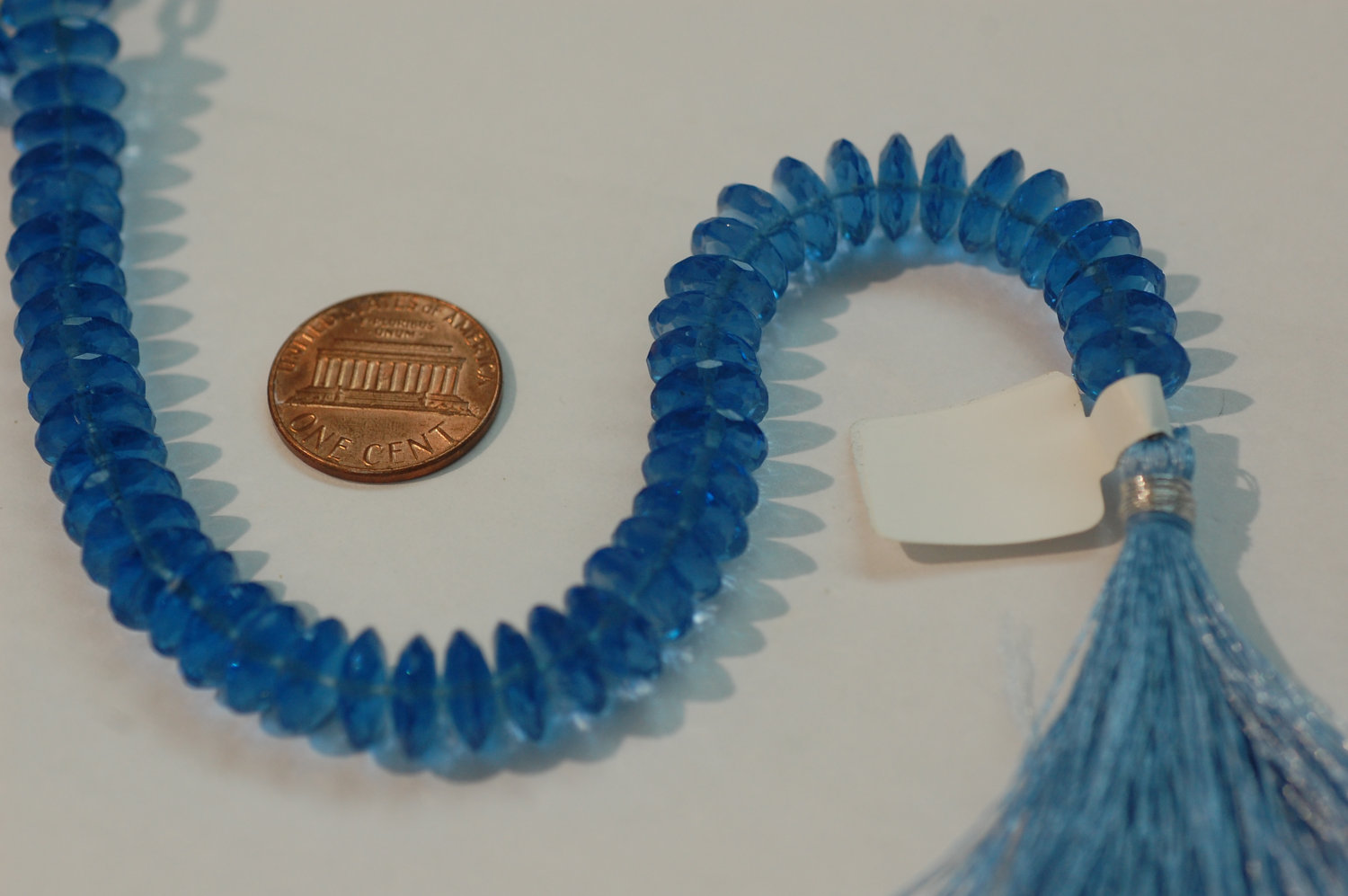 Navy Blue Hydro Disk Faceted