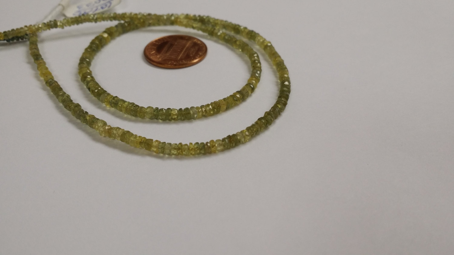 Olive Green Sapphire Rondelle
