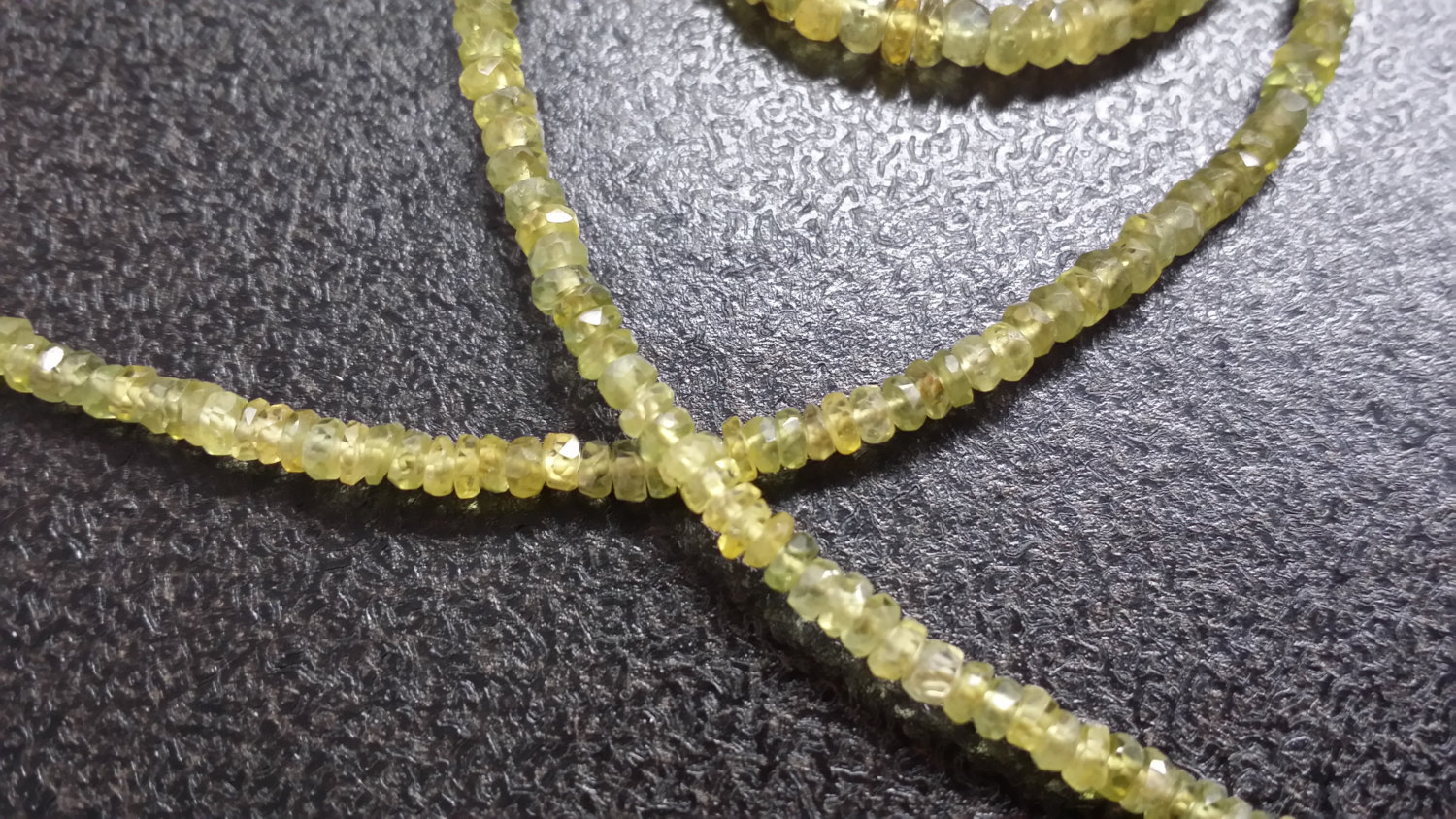 Olive Green Sapphire Rondelle