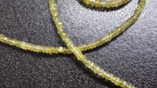 Olive Green Sapphire Rondelle