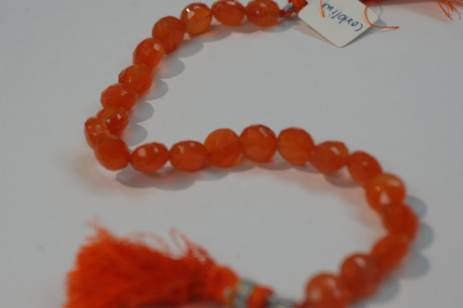 Orange Carnelian Coins Faceted