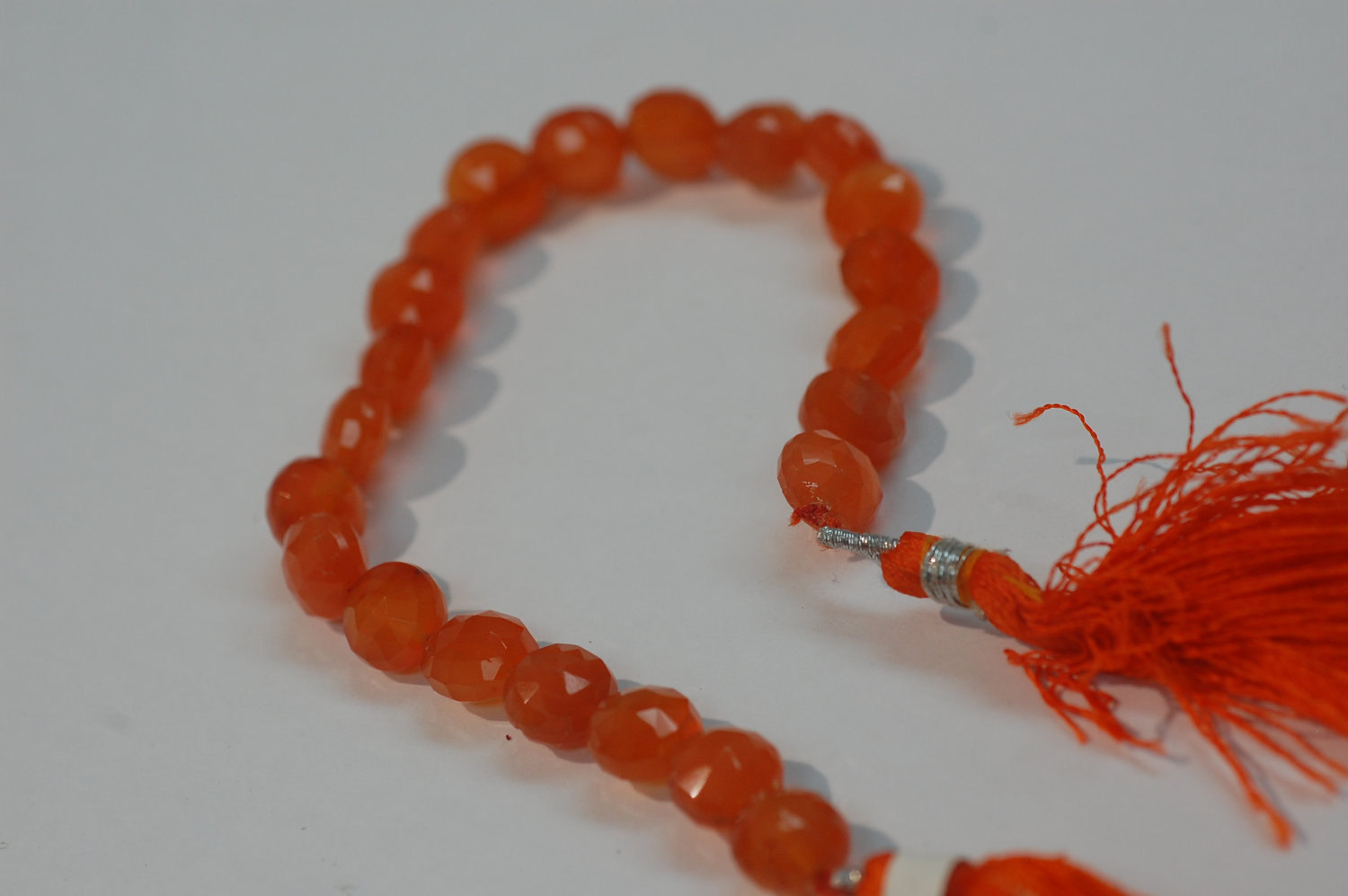 Orange Carnelian Coins Faceted