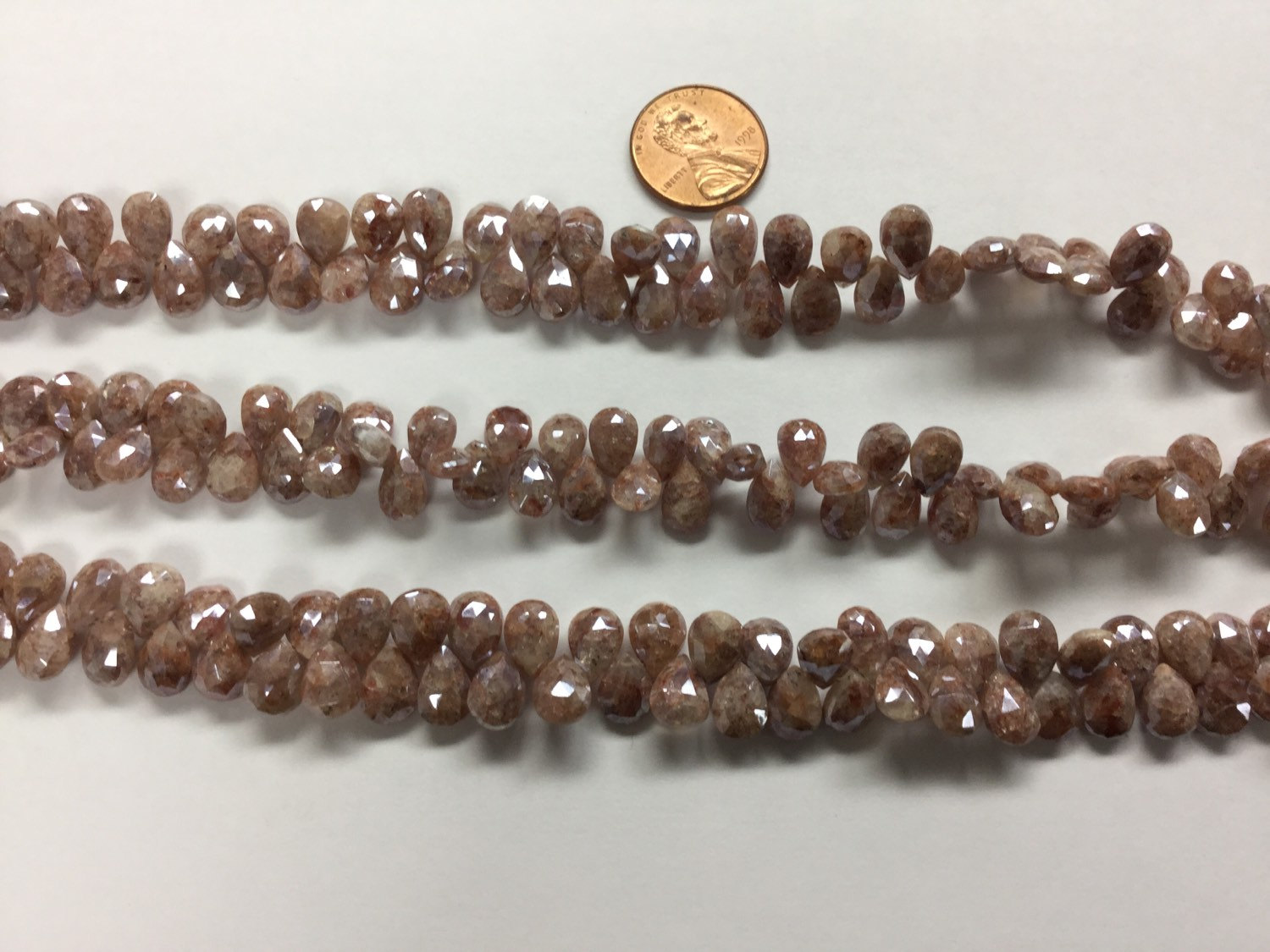 Brown Silverite Drops Coated