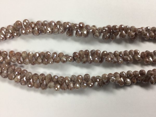 Brown Silverite Drops Coated