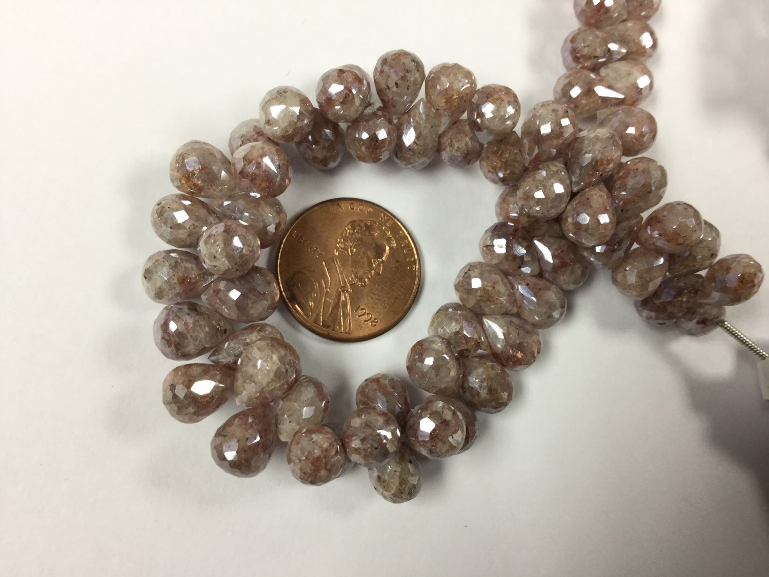 Brown Silverite Drops Coated